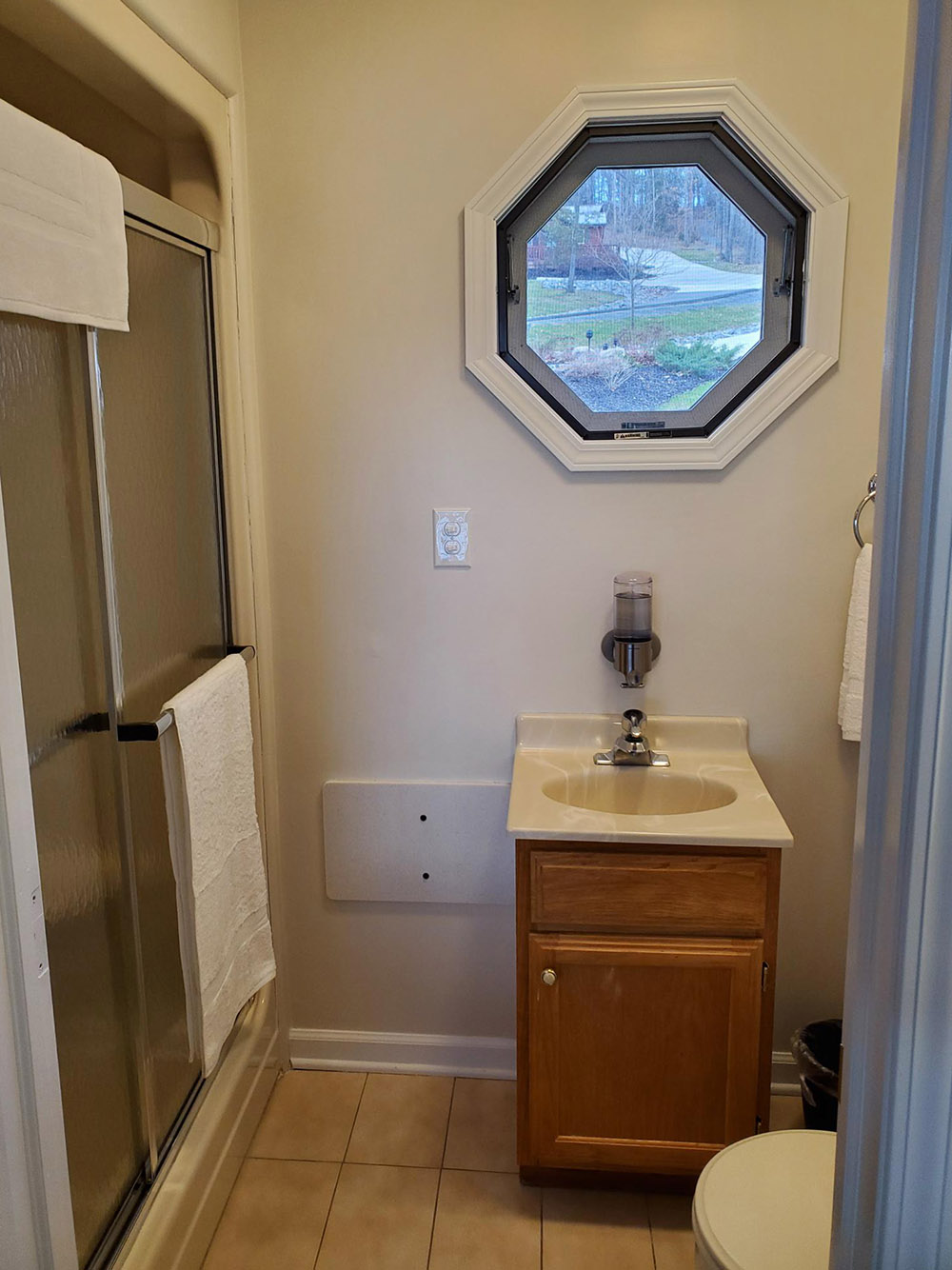 Lakefront Chalet bathroom