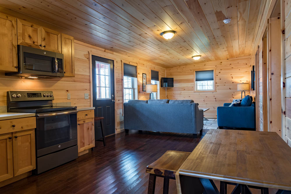 Lakefront Cottage kitchen view 1