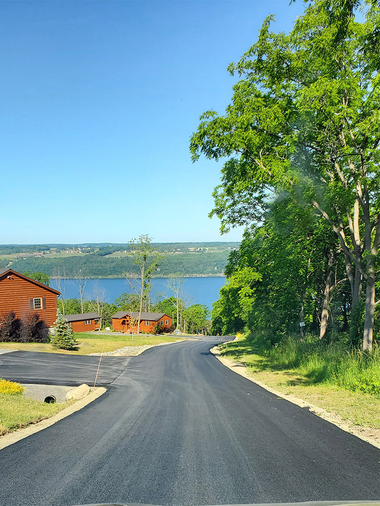 top paved driveway