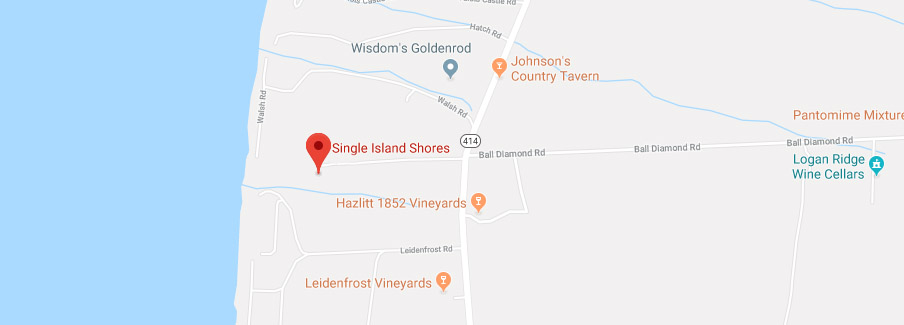 map of single island shores location