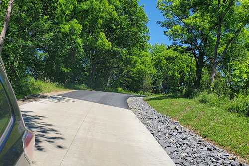 paved driveway