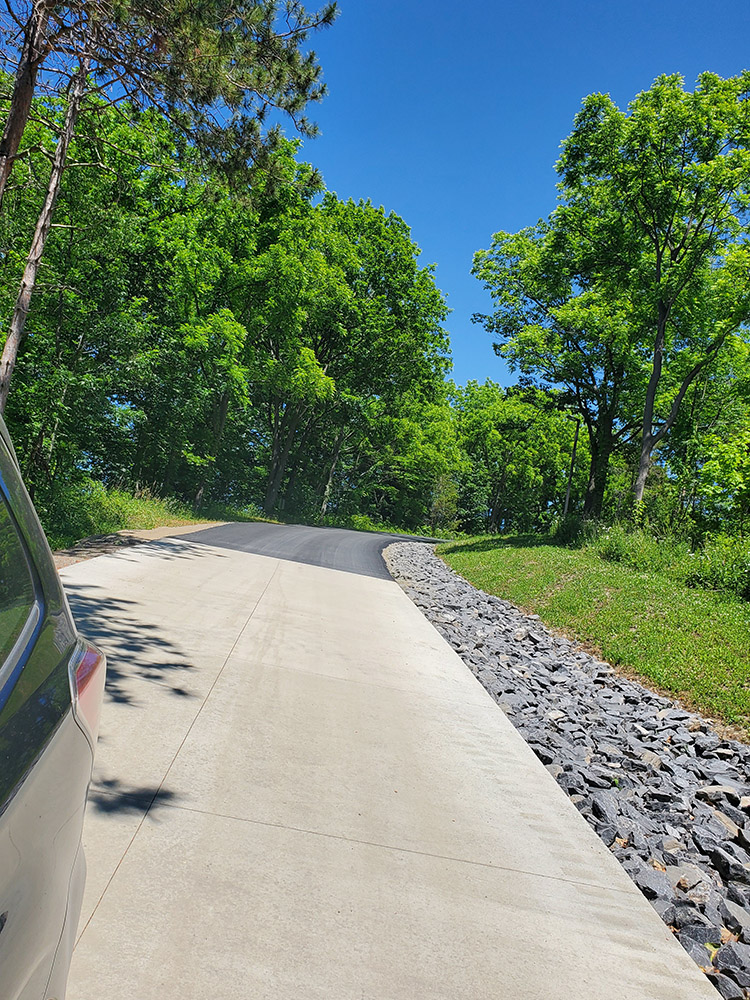 paved driveway