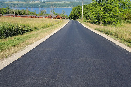 paved entrance