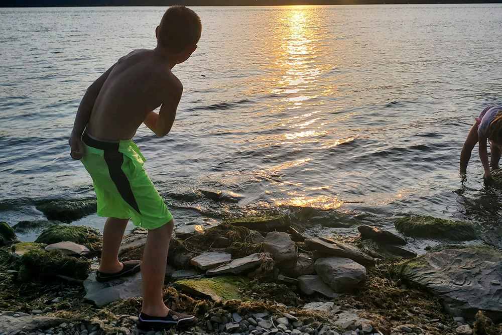 skipping stones