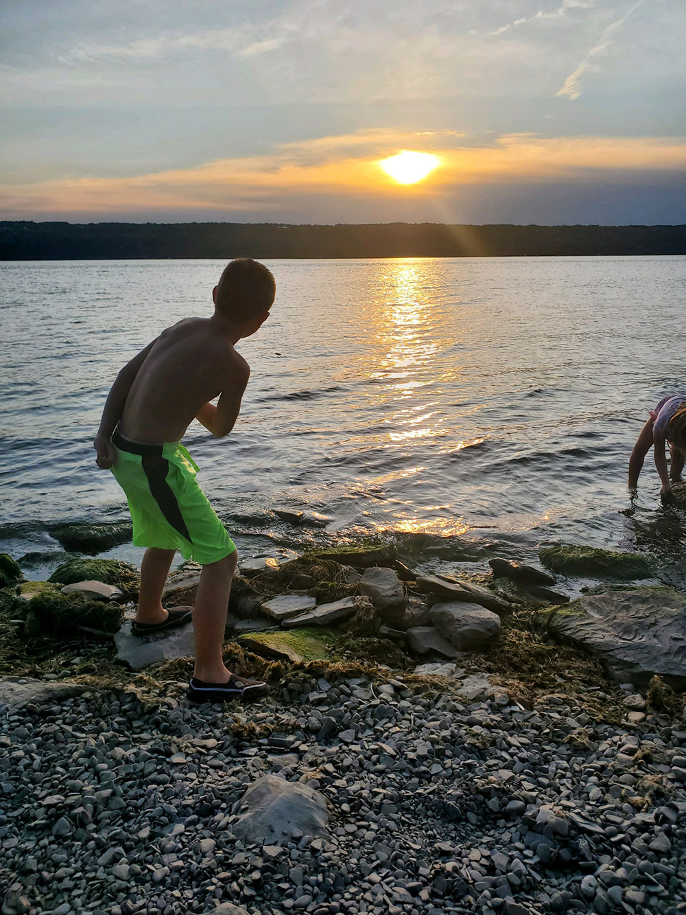 skipping stones