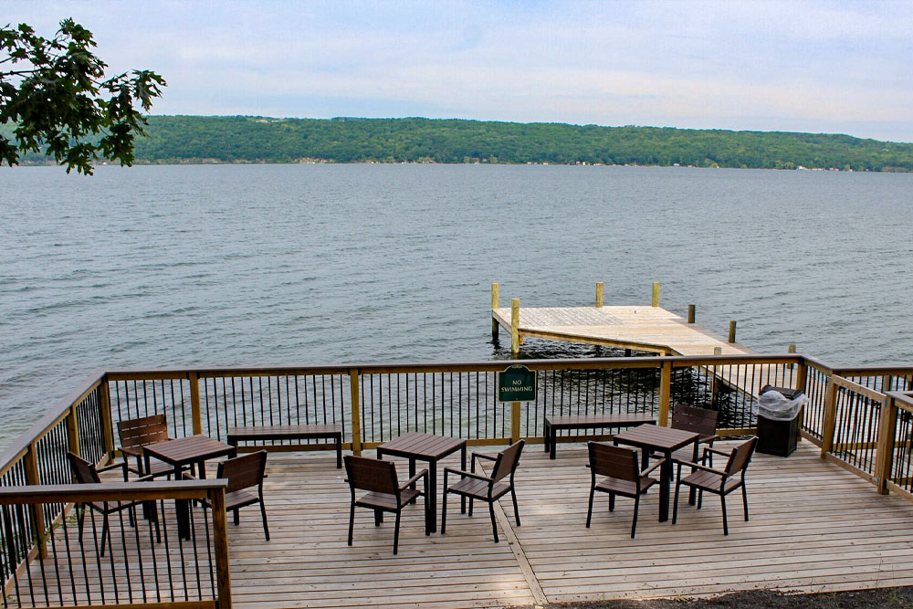 lakeside deck