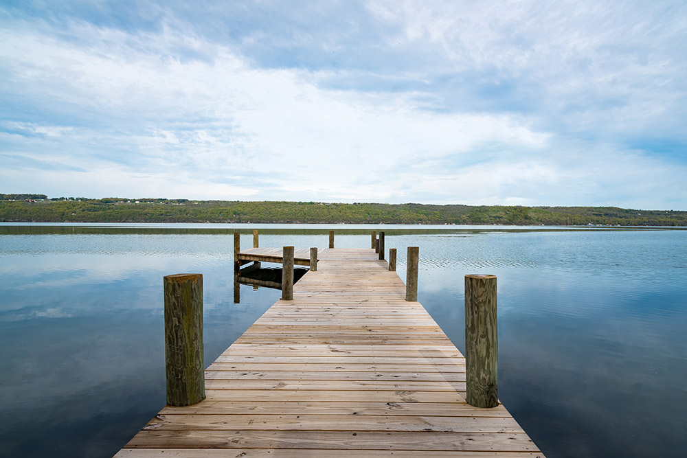 view from lake dock